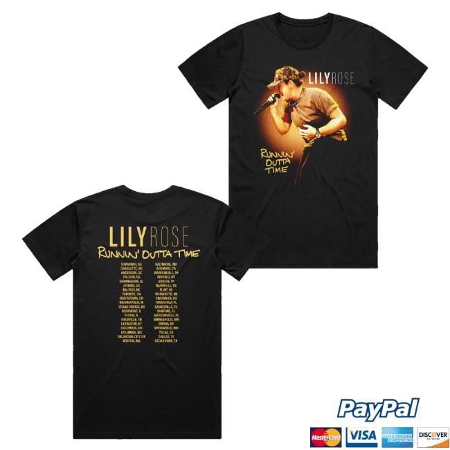 Lily Rose Merch Runnin' Outta Time Tour Long Sleeve T Shirt