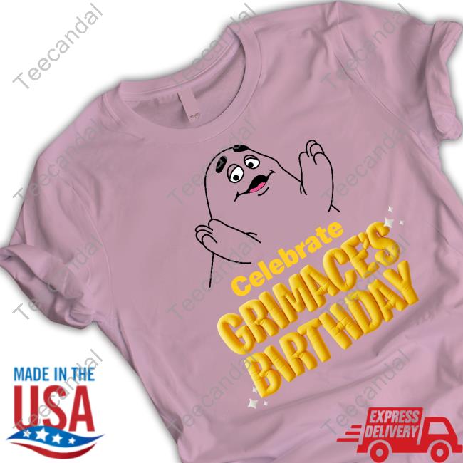 Mcdonald's Happy Birthday Grimace Long Sleeve Tee