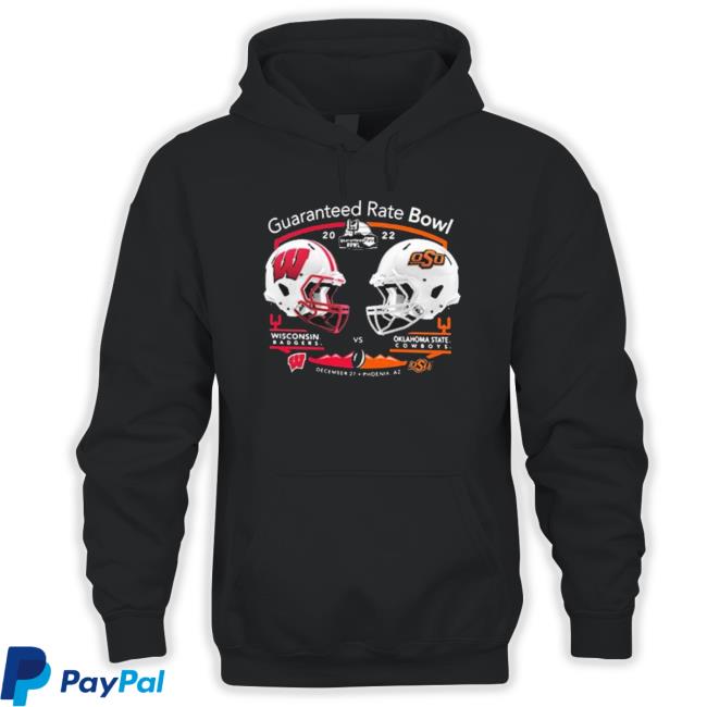 Guaranteed Rate Bowl 2022 Oklahoma State Cowboys Vs Wisconsin Badgers Tee Shirt