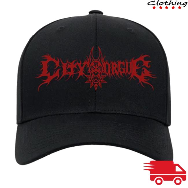Citymorgueofficial Logo Black Red New Hat