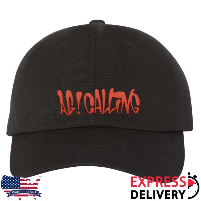 Atarashii Gakko Merch Store Ag Calling Black Dad twill cap