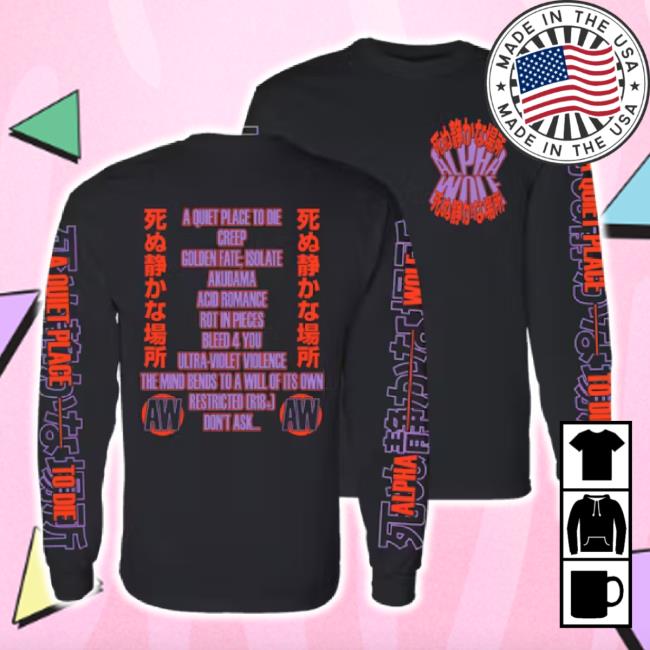 Official Alpha Wolf Track List Hoodie Sweatshirt Alpha Wolf Shop Merch Store