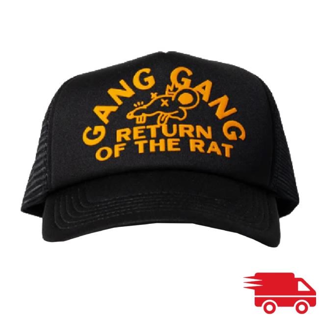 Original Return Of The Rat Black Trucker Cap Theo Von Store Merch Store