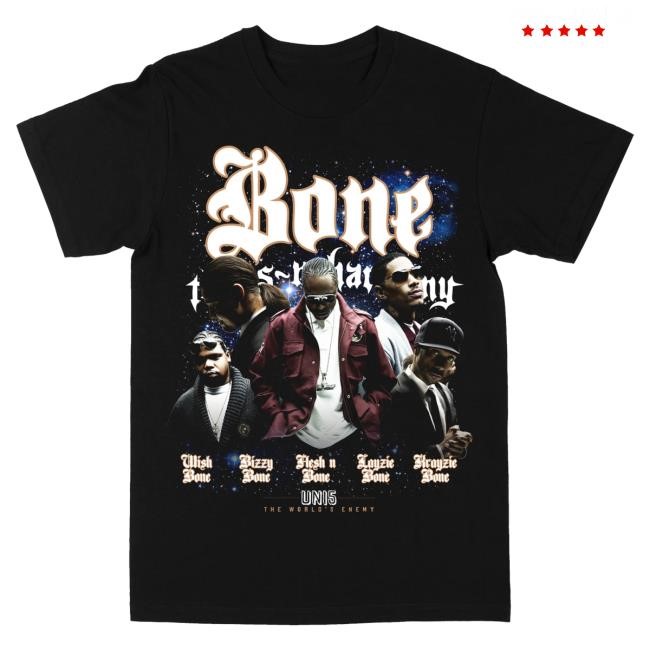 Official Bone Thugs N Harmony Merch Uni5 "Black" Long Sleeve Shirt