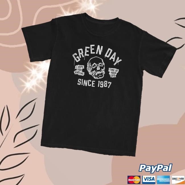 Greenday Merch Time Of Your Life Hoodie Sweatshirt