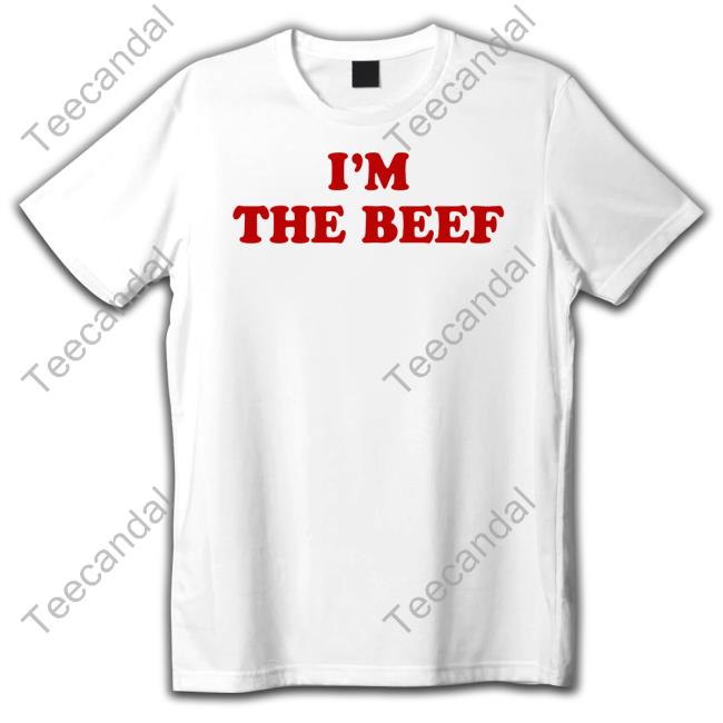 John Silver Wearing I'm The Beef Hoodie