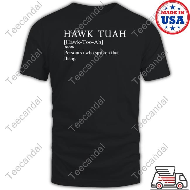 Themaskbitch Hawk Tuah Definition Noun Persons Who Spits On That Thang T-Shirt