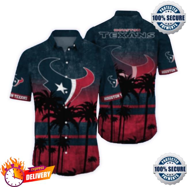 Official Houston Texans Logo Coconut Tropical Hawaiian TankTop Beach Gift For Fans