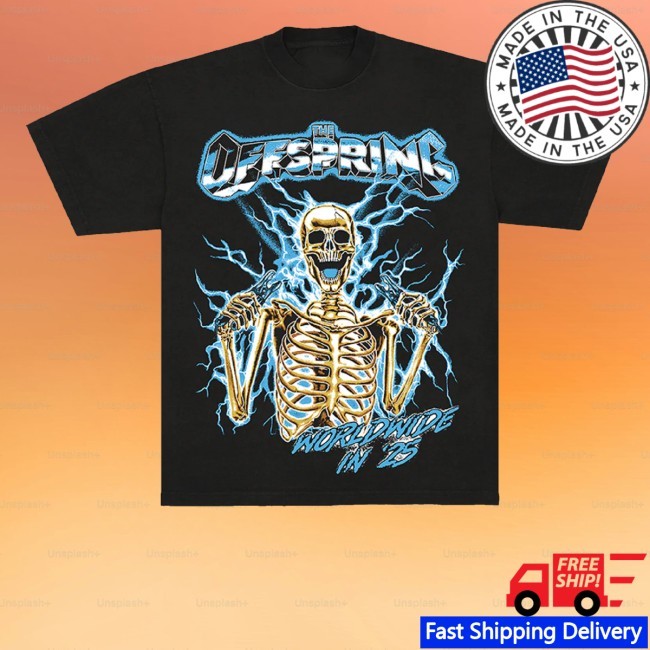 Spark Plug Skeleton 2025 Tour Hoodie Offspring Merch Store