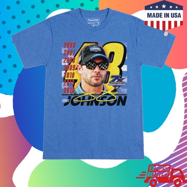 Jimmie Johnson #48 Homefield 7X Champion T-Shirt