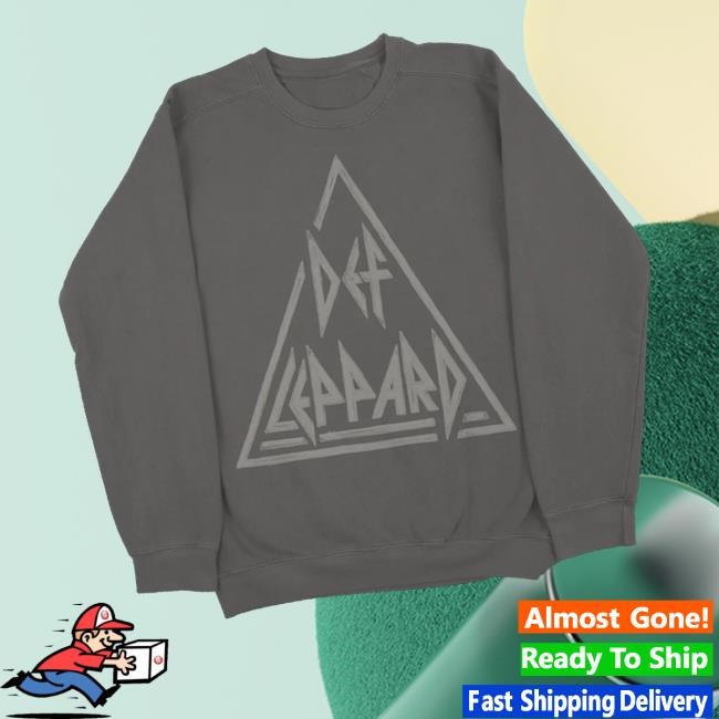Official Def Leppard Triangle Texture Logo Hoodie