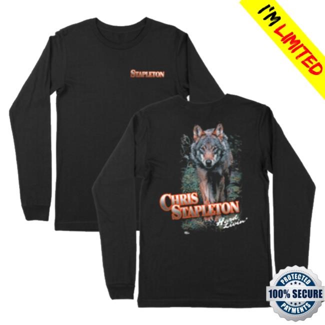 Chris Stapleton Merch Store Stapleton Wolf Long Sleeve Sweatshirt