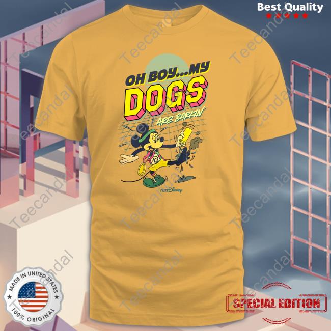 Mickey Oh Boy My Dogs Are Barking Hoodie
