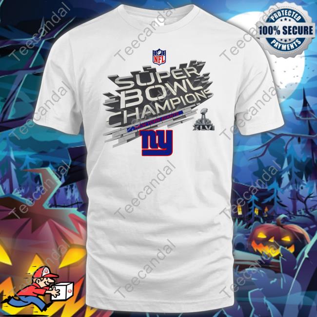 Eli Manning Wearing Super Bowl Champions New York Giants Shirts