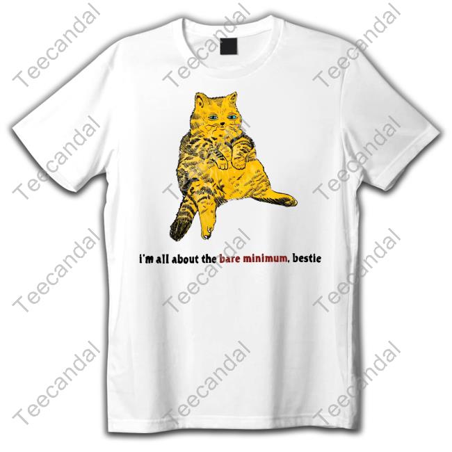 Justinsartstore I'm All About The Bare Minimum Bestie Tee Shirt