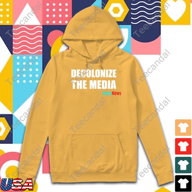 Decolonize The Media Indiginews Hooded Sweatshirt