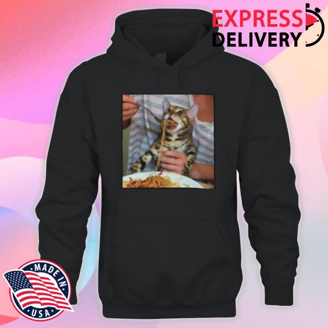 Me You My Memes Cat Eating Spaghetti Shirts
