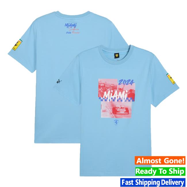 Original Scuderia Ferrari Puma Special Edition Miami Shirts F1 Store 4