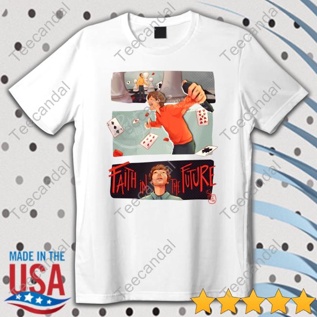 Pocket Polly Design Louis Tomlinson Faith Comic Tee Shirt