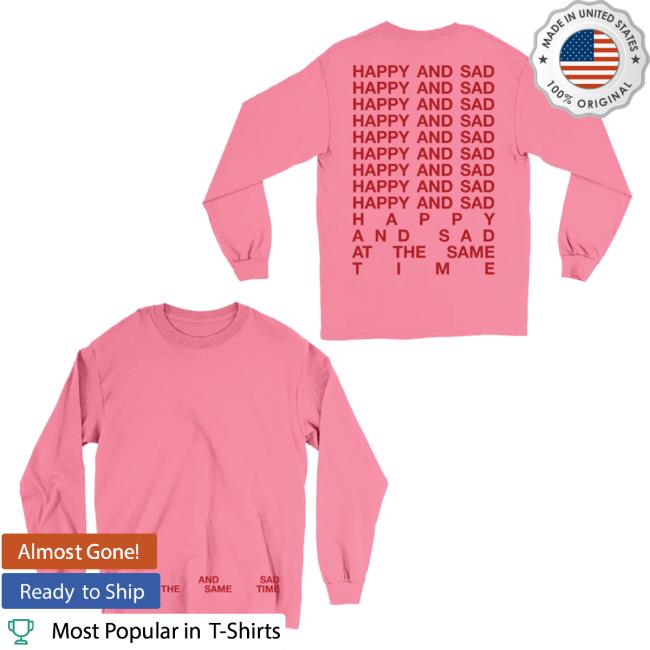 Official Kacey Musgraves Merch Store Shop K A C E Y M U S G R A V E S Happy & Sad At The Same Time Long Sleeve T-Shirt KaceyMusgraves Spaceykacey