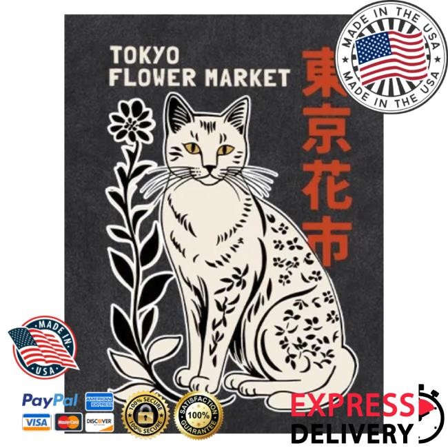 Tokyo-Tiger Merch Tokyo-Tiger Flower Market Tokyo Washed Sweatshirt