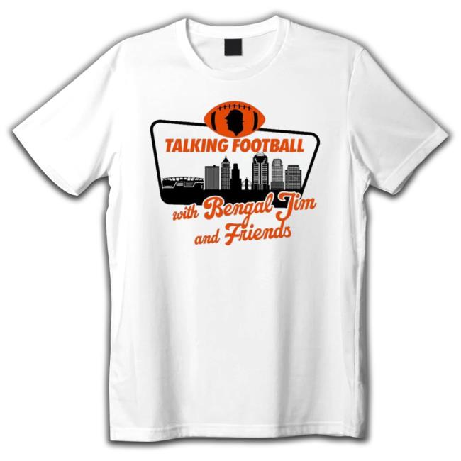 Cincinnati Bengal Talking Football With Bengel Jim And Friends Hooded Sweatshirt