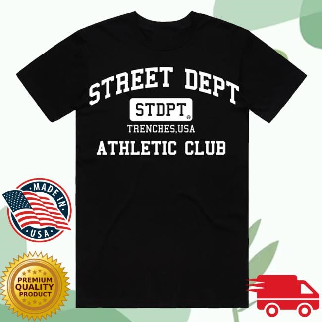 Planet Of Grapes Street Dept Athletic Club Black Funny Shirt