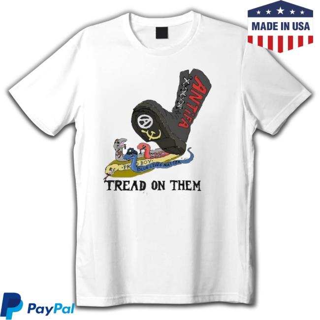 Top Official Antifa Tread On Them Tee Shirt