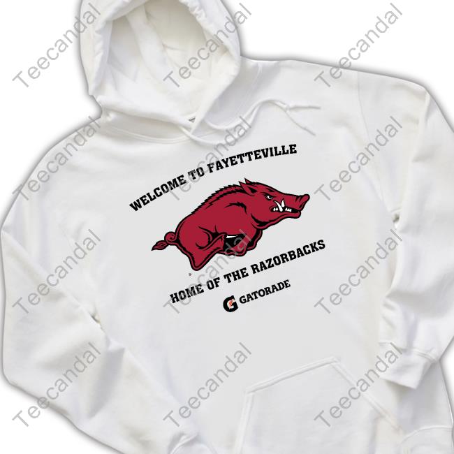Official Welcome To Fayetteville Home Of The Razorbacks T Shirt