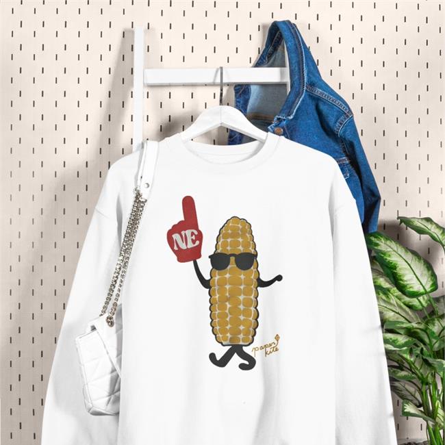 Paperkiteshop Paper Kite Corn Onesie Shirt Husker Volleyball