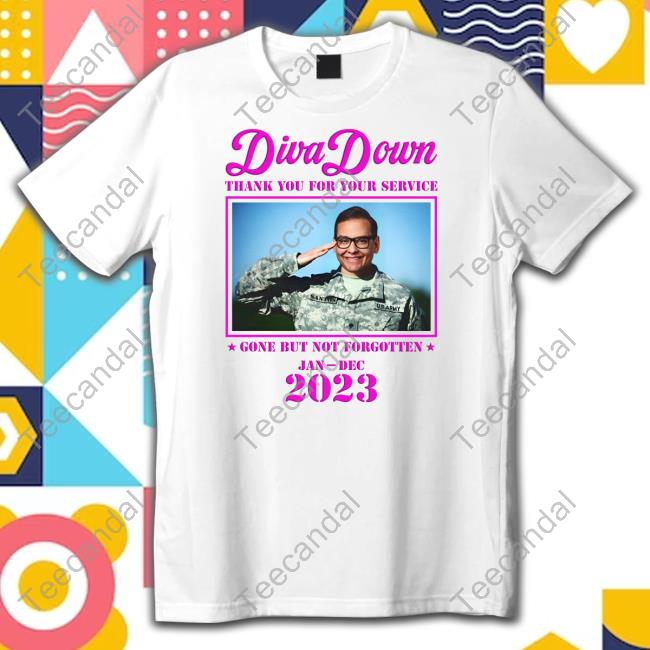 Shirtsthtgohard Diva Down Thank You For Your Service George Santos Gone But Not Forgotten Jan-Dec 2023 Long Sleeve T Shirt