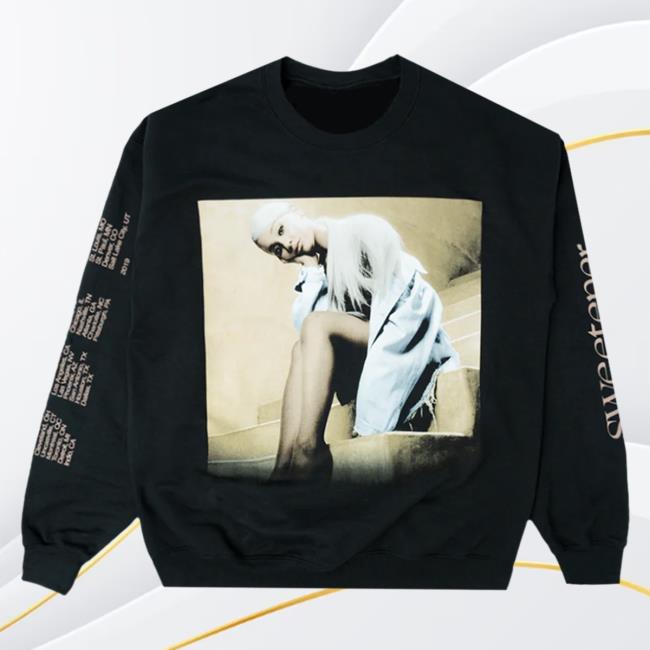 Official Ariana Grande Apparel Clothing Merch Store Sweetener Staircase Black Hoody Ariana Grande Shop
