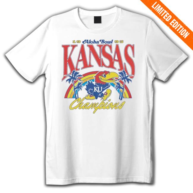 Aloha Bowl Kansas Jayhawks Football 1995 Bird Mascot Carton Ku Champions Hoodie