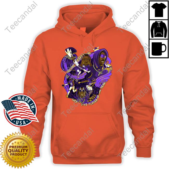 Justin Jefferson Offensive Player Of The Year T Shirt Minnesota Vikings