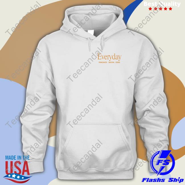 Denny’S Everyday Pancakes Bacon Eggs Long Sleeve Tee Everyday Pancakes Bacon Eggs Tee Shirt Denny’S