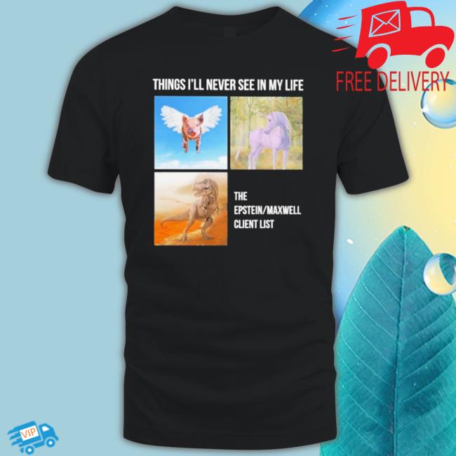 Official Things You’Ll Never See In My Life The Epstein Maxwell Client List Shirts