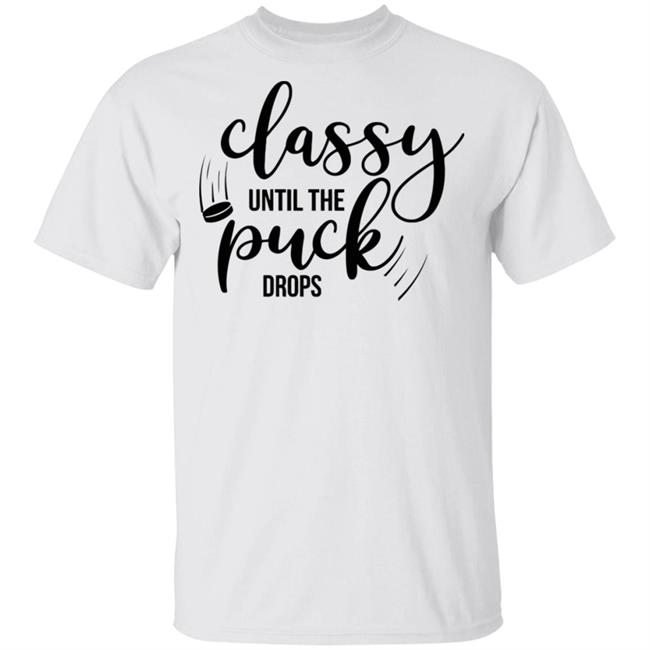 drop the puck shirt white hoodie sweatshirt