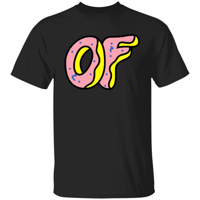 Men's Odd Future Donut Logo Hoodie Red T Shirt