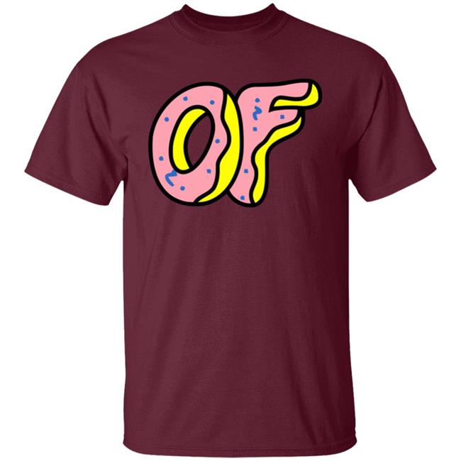 Men's Odd Future Donut Logo Hoodie Red T Shirt Men's Odd Future Donut Logo Hoodie Red T Shirt