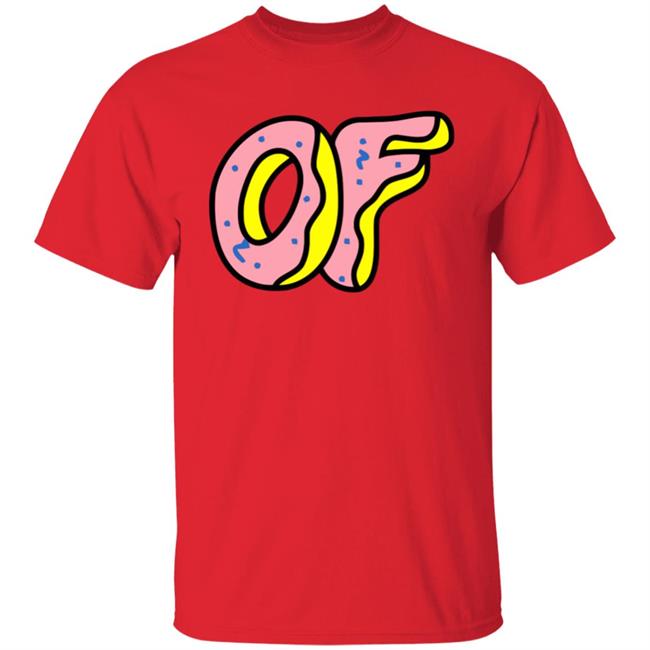 Men's Odd Future Donut Logo Hoodie Red T Shirt Men's Odd Future Donut Logo Hoodie Red T Shirt