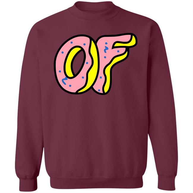 Men's Odd Future Donut Logo Hoodie Red T Shirt Men's Odd Future Donut Logo Hoodie Red T Shirt