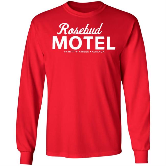 THE ROSEBUD MOTEL SHIRT Red hoodie sweatshirt THE ROSEBUD MOTEL SHIRT Red hoodie sweatshirt