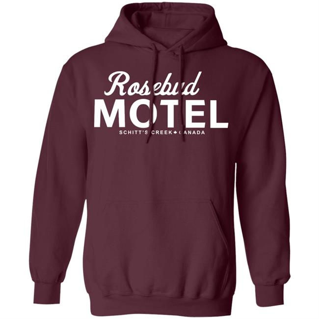 THE ROSEBUD MOTEL SHIRT Red hoodie sweatshirt THE ROSEBUD MOTEL SHIRT Red hoodie sweatshirt