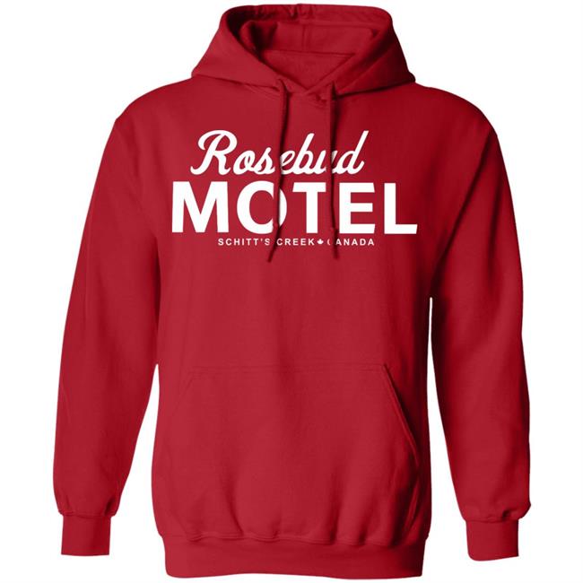 THE ROSEBUD MOTEL SHIRT Red hoodie sweatshirt THE ROSEBUD MOTEL SHIRT Red hoodie sweatshirt