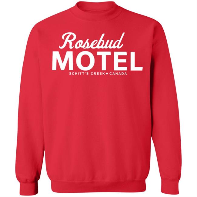 THE ROSEBUD MOTEL SHIRT Red hoodie sweatshirt THE ROSEBUD MOTEL SHIRT Red hoodie sweatshirt