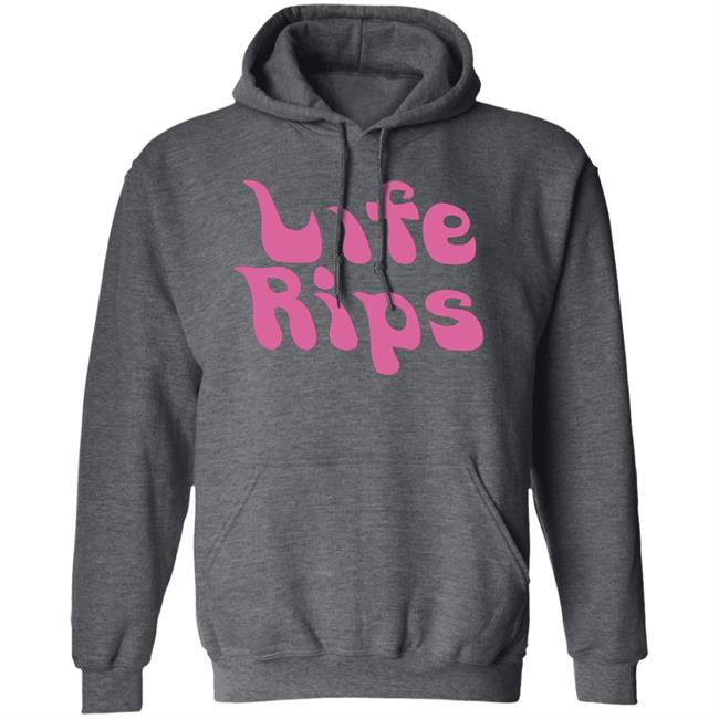 Life Rips White Black hoodie Life Rips White Black hoodie