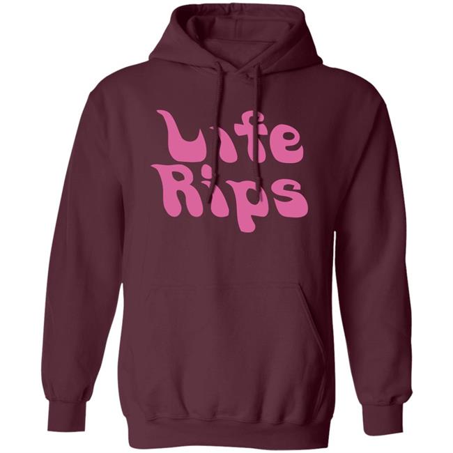 Life Rips White Black hoodie Life Rips White Black hoodie