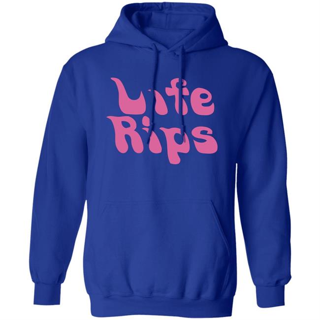 Life Rips White Black hoodie Life Rips White Black hoodie
