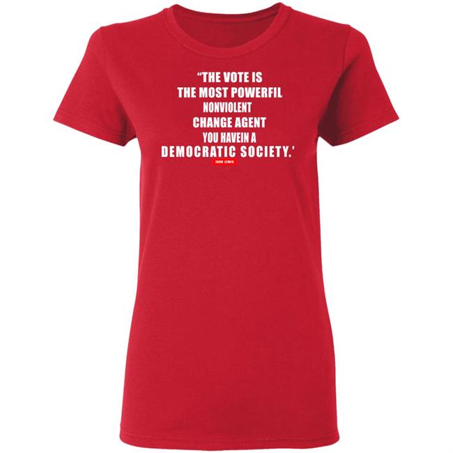 The vote is the most powerful nonviolent change agent shirt The vote is the most powerful nonviolent change agent shirt