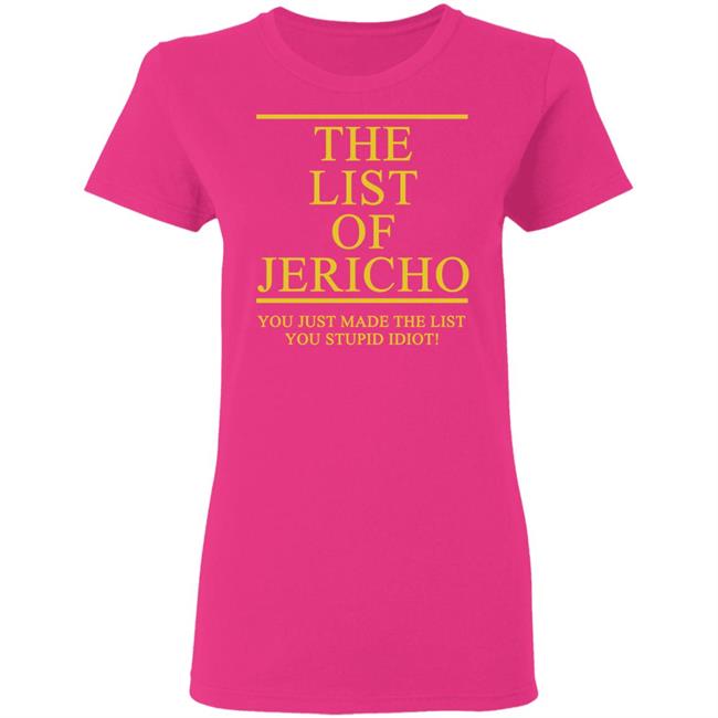 The List Of Jericho Shirt white hoodie t shirt The List Of Jericho Shirt white hoodie t shirt